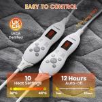 Dual Control Electric Blanket with 10 Heat Levels