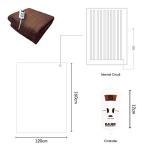 Bauer Luxury Electric Heated Throw Blanket - Brown