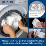 Purus Superking Soft Electric Blanket with Controllers