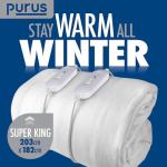 Purus Superking Soft Electric Blanket with Controllers