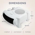 Efficient 2KW Electric Fan Heater with Thermostat