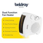 Beldray Portable Electric Flatbed Fan Heater