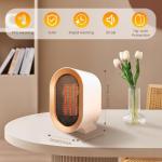 1200W White Portable Fan Heater with Safety Features