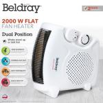 Beldray Portable Electric Flatbed Fan Heater
