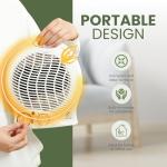 Coselena 2KW Electric Heater with Fan & Thermostat