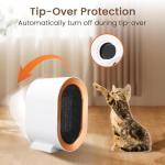 1200W White Portable Fan Heater with Safety Features