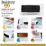 Beldray Portable Electric Flatbed Fan Heater