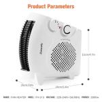 Rainberg 2-in-1 Electric Fan Heater