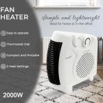 2000W Portable Electric Fan Heater with Thermostat