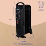 Russell Hobbs 650W Portable Electric Radiator Heater