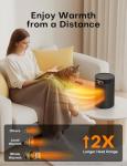 1500W Portable Electric Heater with Remote Control