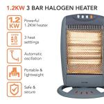 Warmlite 3 Bar Halogen Heater with Carry Handle