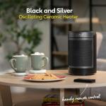 Russell Hobbs 1500W Portable Black & Silver Heater