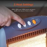 Warmlite 3 Bar Halogen Heater with Carry Handle