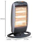 Daewoo 1200W Portable Halogen Heater - 3 Settings