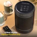 Russell Hobbs 1500W Portable Black & Silver Heater