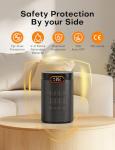 1500W Portable Electric Heater with Remote Control