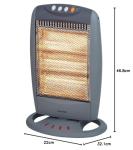 Warmlite 3 Bar Halogen Heater with Carry Handle