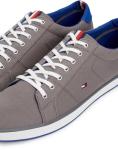 Tommy Hilfiger Men's Steel Grey Vulcanised Trainers