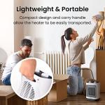 Pro Breeze 2000W Mini Ceramic Heater with 3 Settings