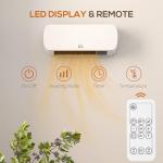 2000W Wall-Mounted Electric Heater with Remote