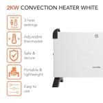 Warmlite 2000W Convection Heater with Thermostat