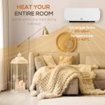 2000W Wall-Mounted Electric Heater with Remote