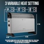 Belaco 2000W Portable Electric Heater with Thermostat