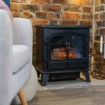 Russell Hobbs 1.85kW Electric Stove Heater Black