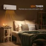 HOMCOM Electric Space Heater with Timer and Remote