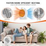 Rainberg 2-in-1 Electric Fan Heater 1000/2000W