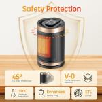 Portable 1500W Cozy Electric Space Heater