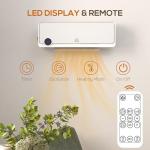 HOMCOM Electric Space Heater with Timer and Remote