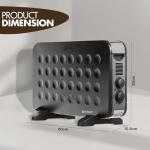2000W Portable Electric Room Heater with 3 Settings