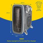 Russell Hobbs Retro Electric Heater with Thermostat