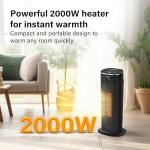 Energy Efficient 17" Electric Space Heater with Remote