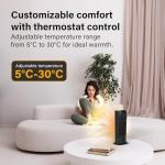 Energy Efficient 17" Electric Space Heater with Remote