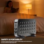 2000W Portable Electric Room Heater with 3 Settings