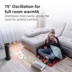 Energy Efficient 17" Electric Space Heater with Remote