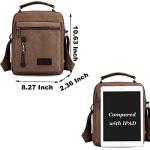 Stylish Large Canvas Crossbody Bag for Men