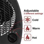 Belaco 2-Setting Electric Fan Heater 1000/2000W