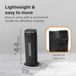 Energy Efficient 17" Electric Space Heater with Remote
