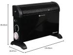 2000W Portable Electric Heater with Timer and Safety Features