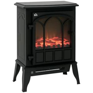 Electric Fireplace Stove with LED Flame Effect