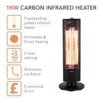 Warmlite Infrared Heater with Oscillation and Safety Features