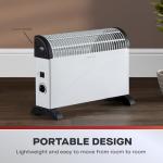 Daewoo 2000W White Convector Heater