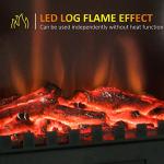Electric Fireplace Stove with LED Flame Effect