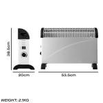 Daewoo 2000W White Convector Heater