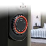 Portable 2500W Oil Filled Radiator Heater, Black