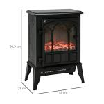 Electric Fireplace Stove with LED Flame Effect